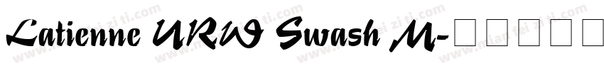 Latienne URW Swash M字体转换